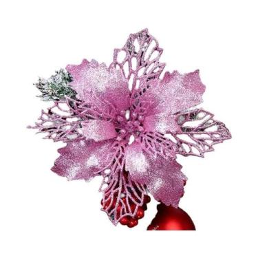 Imagem de Flores Artificiais De Natal De 9CM, 510 Peças, Decoração Para Árvore D