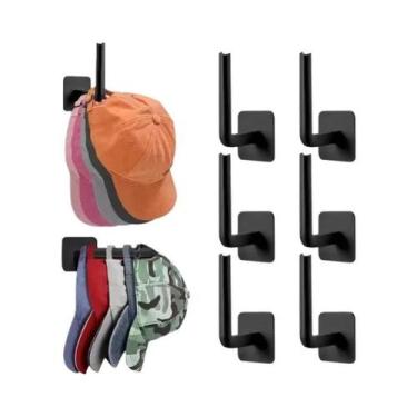 Imagem de Suporte Adesivo De Parede Para Bonés De Beisebol - Organizador De Arma