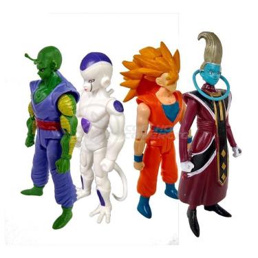Imagem de Kit 4 Bonecos Dragon Ball Super 15Cm