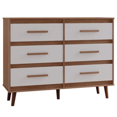 Imagem de Cômoda Mila 6 Gavetas Savana Off White Moblis