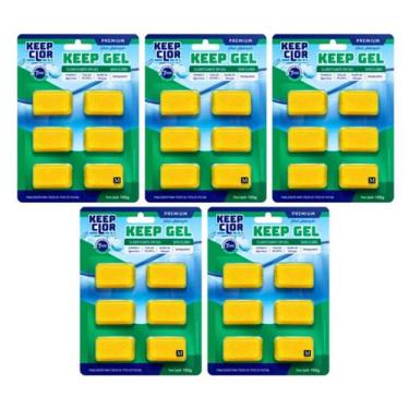 Imagem de Kit 5 Keep Gel Super Clarificante 180g Piscina Clear 50.000L - Keep Cl