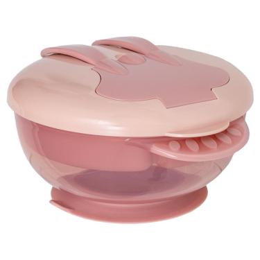 Imagem de Kit Refeição Buba Com Talher e Compartimento Rosa