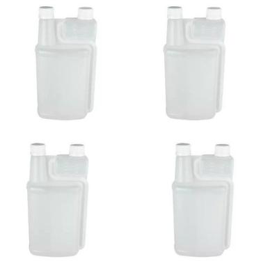 Imagem de Kit 4 Frasco Duplo Cumc Aplicador Dosador Plástico 1L Dosador 80ml