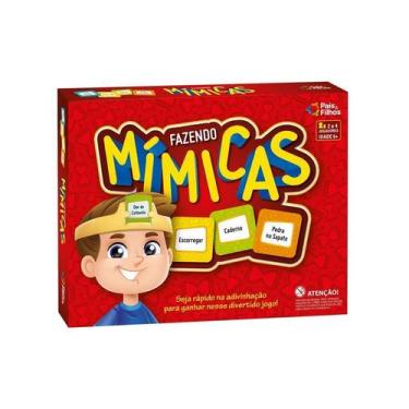 Imagem de Fazendo Mímicas Brinquedo Jogo Infantil Diversão Adivinhação - Pais & 
