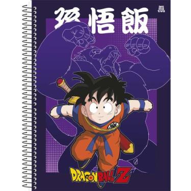 Imagem de Caderno Universitário 1M Espiral Capa Dura 80fls Dragon Ball, Vermelho