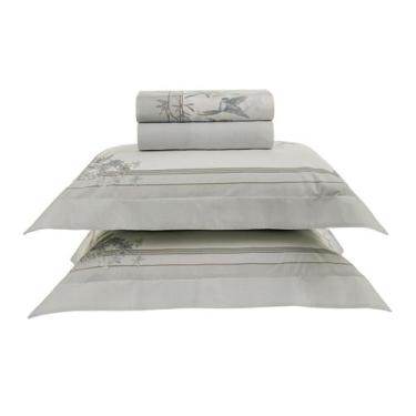 Imagem de Jogo de Cama Queen Karsten Percal 200 Fios Algodão 04 Peças -, Alanis