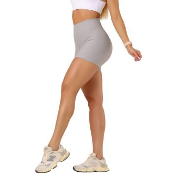 Imagem de Shorts Biker Curto Feminino Poliamida Alta Compressão Cós Largo Duplo UV50+-Feminino