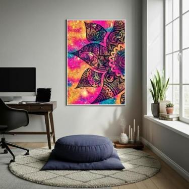 Imagem de Quadro Decorativo Mandala - 70X50Cm - Quadros On-Line