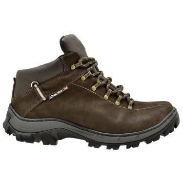 Imagem de Bota Adventure Couro Camuflada Macia Conforto Leve-Unissex