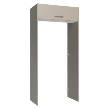 Imagem de Porta-geladeira 103 Cm 1 Porta Basculante Crema/branco/crema Agata Mad