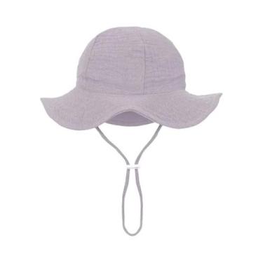 Imagem de Chapéus De Sol Para Bebês Com Estampa Floral 0-12M Ajustáveis Para Men