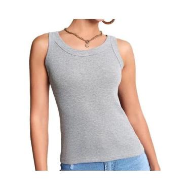 Imagem de Colete Feminino Sem Mangas De Cor Sólida, Top Sexy Fino Para Todas as 