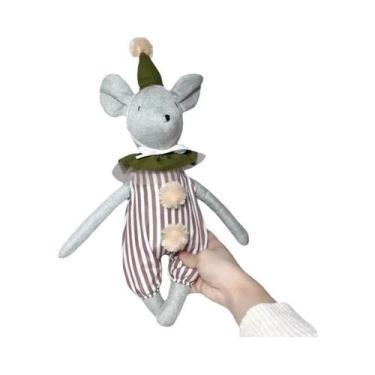 Imagem de Brinquedo De Pelúcia Para Bebê Menina, Coelho, Urso E Rato Fofos, Bone