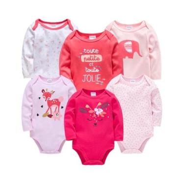 Imagem de Conjunto De Macacões De Algodão Para Bebês Meninas Red Deer Christmas,