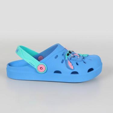 Imagem de Babuche Infantil Stitch Smile Grendene Kids 23348St Azul, Azul, Verde,