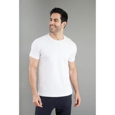 Imagem de Camiseta Masculina Slim em Algodão Pima Manga Curta Dialogo-Masculino