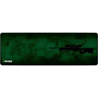 Imagem de Mousepad Gamer Rise Mode Speed, Sniper, Estendido (900x300mm), Verde, Borda Costurada - RG-MP-06-SNP-Unissex