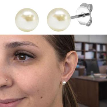 Imagem de Trio Pérola Aço Cirúrgico Antialérgico Mix Kit Brincos p m g - Morgani