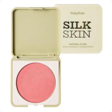 Imagem de Blush Compacto Ruby Rose Silk Skin Natural Flush Peach Glow Hb-t1001-1