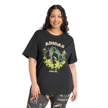 Imagem de Camiseta estampada adidas X FARM Adidas Feminina-Feminino