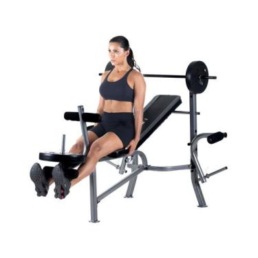 Imagem de Banco Academia BAK80 Kikos Fitness, Preto e Cinza