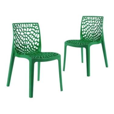 Imagem de Kit 2 cadeira gruvyer verde - MOBILIA 77