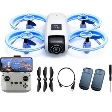 Imagem de Drone Adulto Infantil D1 Pro com Câmera HD WiFi FPV Controle Remoto Mi