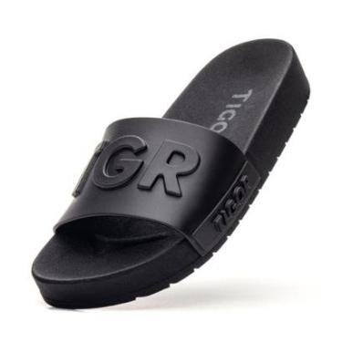 Imagem de Chinelo Infantil Masculino Tigor T. Tigre Original Macio Slide Preto-Masculino