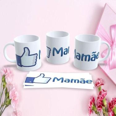 Imagem de Caneca de Porcelana 325ML Mães Estampa 123 Dia das Mães Temática Branc
