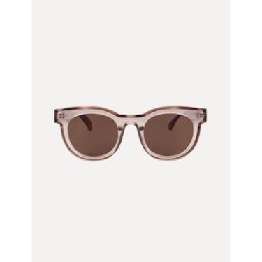 Imagem de Óculos Reserva de Sol Masculino Round Marrom Claro-Masculino
