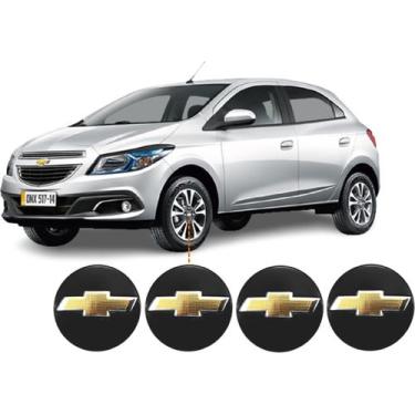 Imagem de Jogo 4 Calotinha Miolo Central 55m Roda Liga Compatível Celta Corsa On