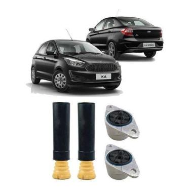 Imagem de 2 Kit Coxim Amortecedor Traseiro Ford New Ka 2018 2019 2020 - QualyKit