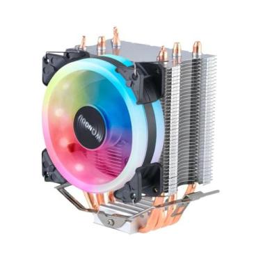 Imagem de Cooler De CPU RGB 90mm X99 4 Pinos Com 4 Heatpipes Para Intel LGA2011v