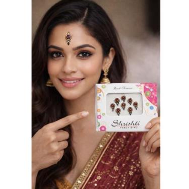 Imagem de Kit com 10 Cartelas de Bindi - Modelos Variados - Loja da ndia