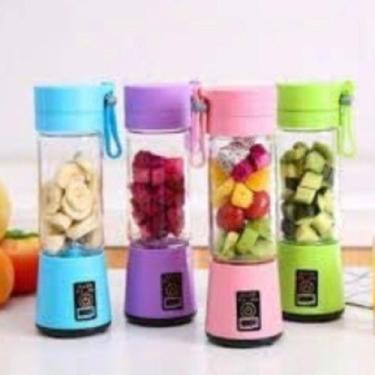 Imagem de Mini Liquidificador Portatil Shake 2x1 Carregador - Joice Cup, Verde