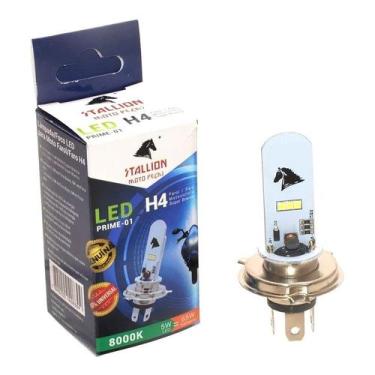 Imagem de Lâmpada Farol Led H4 Prime 8000k Super Branca Stallion