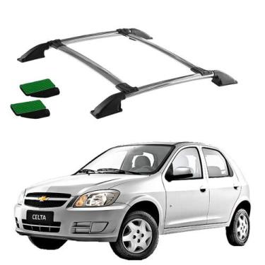 Imagem de Bagageiro Celta 2003 2004 2005 2006 2007 Cromado Colado - Track