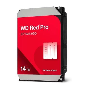 Imagem de HD WD Red Pro, NAS, 14TB, 3.5', Cache 512MB, 7200RPM, SATA - WD142KFGX-Unissex