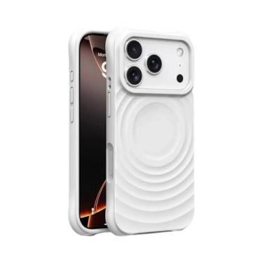 Imagem de Capa De Carregamento Sem Fio Magsafe Para iPhone, Silicone Com Efeito 