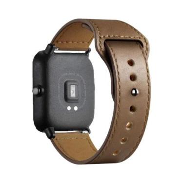Imagem de Pulseira De Couro Amazfit 20mm/22mm Compatível Com GTS 4/3/2/2e/GTS2 M