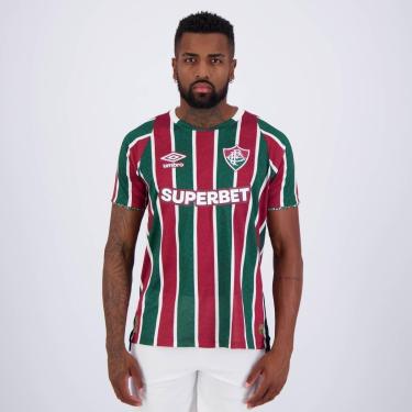 Imagem de Camisa Umbro Fluminense I 2024 Jogador com Patrocínio-Masculino