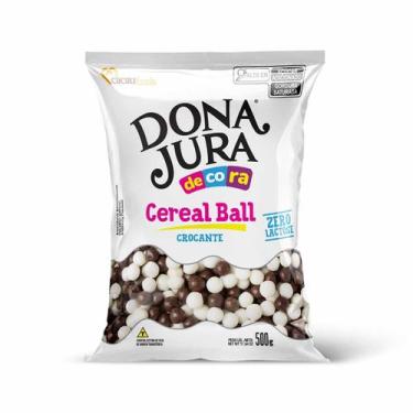 Imagem de Big Cereal Crocante Chocolate Mesclado 500g Decora Dona Jura - Cacau F