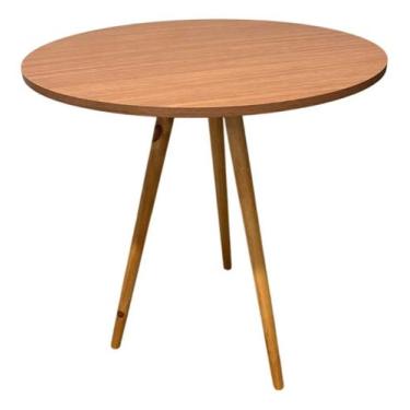 Imagem de Mesa De Jantar 70cm Estilo Minimalista Redonda All Company Cor Tampo M