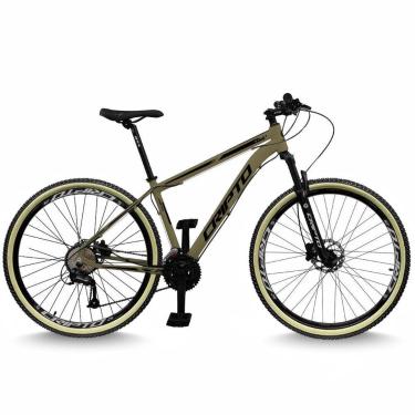 Imagem de Bicicleta Aro 29 Cripto 24 Marchas Freios Disco e Suspensão Pneu Bege-Unissex