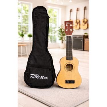 Imagem de Ukulele RRister Completo Soprano com Capa Afinador Cordas e Palhetas
