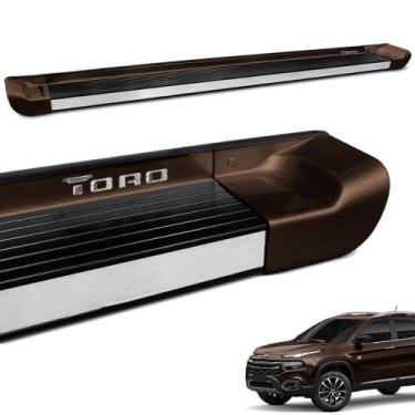 Imagem de Estribo Lateral Fiat Toro 2016 a 2021 Alumínio Marrom Horizon Personal
