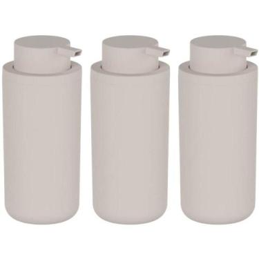 Imagem de Kit 3 Dispenser de Parede 500ml Sabonete Liquido Shampoo Banheiro Hote