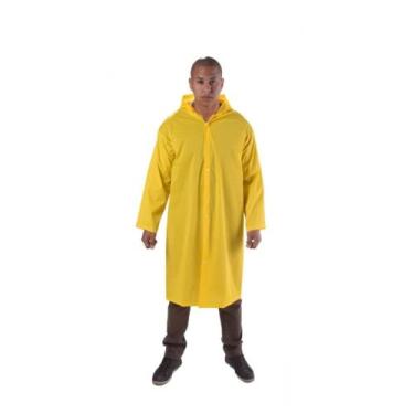 Imagem de Capa de chuva pvc laminada g amarela ecopoli vinilseg