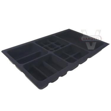 Imagem de Porta Joias Aveludado PJ-08 Moldplast, Preto, 282 mm