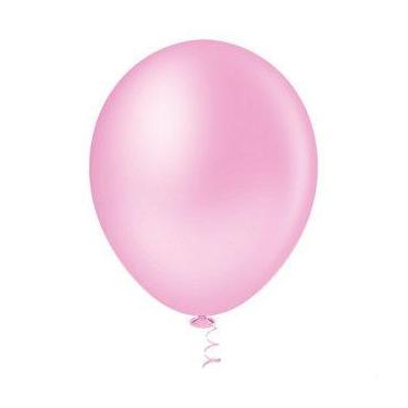 Imagem de Balão Pic Pic Latex N7 Liso Festa Decoraçao C/50Unidades, Rosa Baby